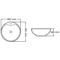 vidaXL Lavabo con rebosadero 46,5x18 cm cerámica blanco vidaXL Lavabo con rebosadero 46,5x18 cm cerámica blanco
