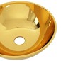 vidaXL Lavabo 28x10 cm cerámica dorado vidaXL Lavabo 28x10 cm cerámica dorado