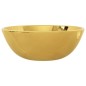 vidaXL Lavabo 28x10 cm cerámica dorado vidaXL Lavabo 28x10 cm cerámica dorado