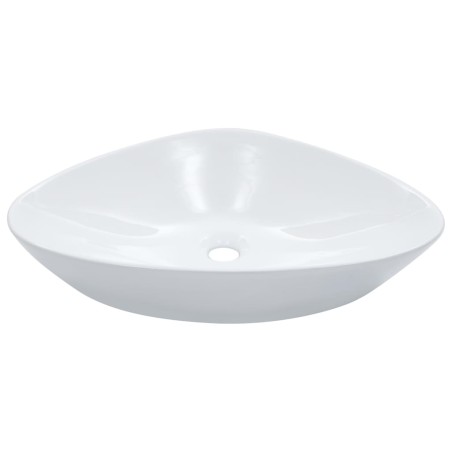 vidaXL Lavabo 58,5x39x14 cm cerámica blanco