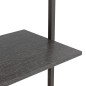 vidaXL Estantería inclinada de 4 baldas negro 64x35x152,5 cm vidaXL Estantería inclinada de 4 baldas negro 64x35x152,5 cm