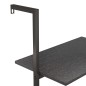 vidaXL Estantería inclinada de 4 baldas negro 64x35x152,5 cm vidaXL Estantería inclinada de 4 baldas negro 64x35x152,5 cm