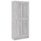 vidaXL Estantería madera contrachapada gris Sonoma 82,5x30,5x185,5 cm vidaXL Estantería madera contrachapada gris Sonoma 82,5x30,5x185,5 cm