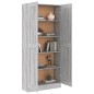 vidaXL Estantería madera contrachapada gris Sonoma 82,5x30,5x185,5 cm vidaXL Estantería madera contrachapada gris Sonoma 82,5x30,5x185,5 cm