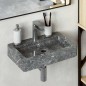 vidaXL Lavabo de pared mármol gris 38x24x6,5 cm vidaXL Lavabo de pared mármol gris 38x24x6,5 cm