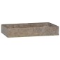 vidaXL Lavabo de pared mármol gris 38x24x6,5 cm vidaXL Lavabo de pared mármol gris 38x24x6,5 cm