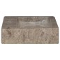 vidaXL Lavabo de pared mármol gris 38x24x6,5 cm vidaXL Lavabo de pared mármol gris 38x24x6,5 cm
