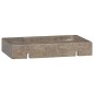 vidaXL Lavabo de pared mármol gris 38x24x6,5 cm vidaXL Lavabo de pared mármol gris 38x24x6,5 cm