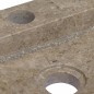 vidaXL Lavabo de pared mármol gris 38x24x6,5 cm vidaXL Lavabo de pared mármol gris 38x24x6,5 cm