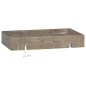 vidaXL Lavabo de pared mármol gris 38x24x6,5 cm vidaXL Lavabo de pared mármol gris 38x24x6,5 cm