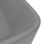 vidaXL Lavabo de lujo cerámica gris claro mate 41x30x12 cm vidaXL Lavabo de lujo cerámica gris claro mate 41x30x12 cm