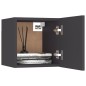 vidaXL Mesitas de noche 2 uds madera ingeniería gris 30,5x30x30 cm vidaXL Mesitas de noche 2 uds madera ingeniería gris 30,5x30x30 cm