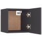 vidaXL Mesitas de noche 2 uds madera ingeniería gris 30,5x30x30 cm vidaXL Mesitas de noche 2 uds madera ingeniería gris 30,5x30x30 cm