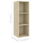 vidaXL Juego de muebles de salón 3 pzas madera ingeniería roble Sonoma vidaXL Juego de muebles de salón 3 pzas madera ingeniería roble Sonoma