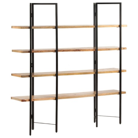 vidaXL Estantería de 4 niveles madera maciza de mango 160x35x160 cm