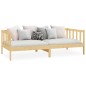 vidaXL Sofá cama de madera maciza de pino 90x200 cm