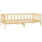vidaXL Sofá cama de madera maciza de pino 90x200 cm