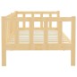 vidaXL Sofá cama de madera maciza de pino 90x200 cm