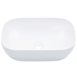 vidaXL Lavabo 45,5x32x13 cm cerámica blanco