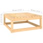 vidaXL Taburetes de jardín con cojines 2 uds madera maciza de pino vidaXL Taburetes de jardín con cojines 2 uds madera maciza de pino
