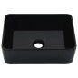 vidaXL Lavabo 40x30x13 cm cerámica negro vidaXL Lavabo 40x30x13 cm cerámica negro