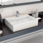 vidaXL Lavabo 50x38x13 cm resina mineral/mármol blanco vidaXL Lavabo 50x38x13 cm resina mineral/mármol blanco