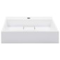 vidaXL Lavabo 50x38x13 cm resina mineral/mármol blanco vidaXL Lavabo 50x38x13 cm resina mineral/mármol blanco