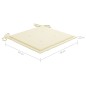 vidaXL Sillas de comedor jardín 2 uds madera maciza acacia con cojines