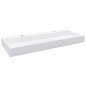 vidaXL Lavabo 120x46x11 cm resina mineral/mármol blanco vidaXL Lavabo 120x46x11 cm resina mineral/mármol blanco