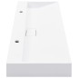 vidaXL Lavabo 120x46x11 cm resina mineral/mármol blanco vidaXL Lavabo 120x46x11 cm resina mineral/mármol blanco