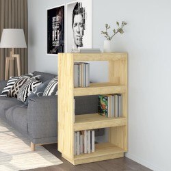 vidaXL Estantería/divisor de espacios madera maciza pino 60x35x103 cm