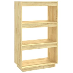 vidaXL Estantería/divisor de espacios madera maciza pino 60x35x103 cm