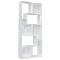 vidaXL Estantería madera contrachapada blanco brillante 67x24x161 cm vidaXL Estantería madera contrachapada blanco brillante 67x24x161 cm