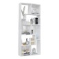 vidaXL Estantería madera contrachapada blanco brillante 67x24x161 cm vidaXL Estantería madera contrachapada blanco brillante 67x24x161 cm
