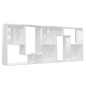 vidaXL Estantería madera contrachapada blanco brillante 67x24x161 cm vidaXL Estantería madera contrachapada blanco brillante 67x24x161 cm