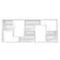 vidaXL Estantería madera contrachapada blanco brillante 67x24x161 cm vidaXL Estantería madera contrachapada blanco brillante 67x24x161 cm