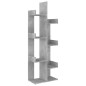 vidaXL Estantería de madera de ingeniería gris hormigón 48x25,5x140 cm vidaXL Estantería de madera de ingeniería gris hormigón 48x25,5x140 cm
