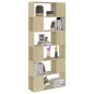 vidaXL Estantería divisor de espacios contrachapada roble 80x24x186 cm