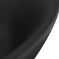 vidaXL Lavabo lujoso con rebosadero cerámica negro mate 58,5x39 cm vidaXL Lavabo lujoso con rebosadero cerámica negro mate 58,5x39 cm