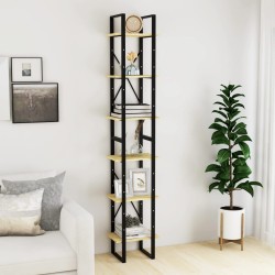 vidaXL Estantería alta madera maciza de pino 40x30x210 cm