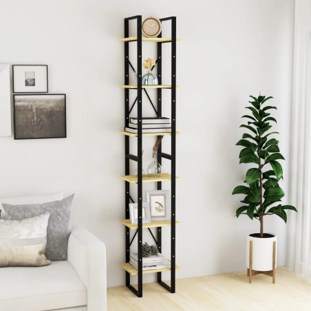 vidaXL Estantería alta madera maciza de pino 40x30x210 cm