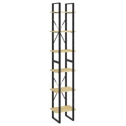 vidaXL Estantería alta madera maciza de pino 40x30x210 cm