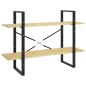 vidaXL Estantería de 2 niveles madera maciza de pino 100x30x70 cm vidaXL Estantería de 2 niveles madera maciza de pino 100x30x70 cm