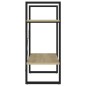 vidaXL Estantería de 2 niveles contrachapada roble Sonoma 60x30x70 cm