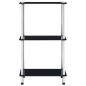 vidaXL Estantería 3 niveles cristal templado negro 40x40x67 cm vidaXL Estantería 3 niveles cristal templado negro 40x40x67 cm