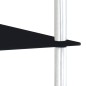 vidaXL Estantería 3 niveles cristal templado negro 40x40x67 cm vidaXL Estantería 3 niveles cristal templado negro 40x40x67 cm