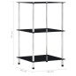 vidaXL Estantería 3 niveles cristal templado negro 40x40x67 cm vidaXL Estantería 3 niveles cristal templado negro 40x40x67 cm