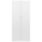 vidaXL Armario de libros contrachapada blanco brillo 82,5x30,5x185,5cm vidaXL Armario de libros contrachapada blanco brillo 82,5x30,5x185,5cm