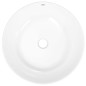 vidaXL Lavabo redondo cerámica blanco 44x17 cm vidaXL Lavabo redondo cerámica blanco 44x17 cm