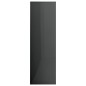 vidaXL Estantería de madera contrachapada gris brillante 98x30x98 cm vidaXL Estantería de madera contrachapada gris brillante 98x30x98 cm